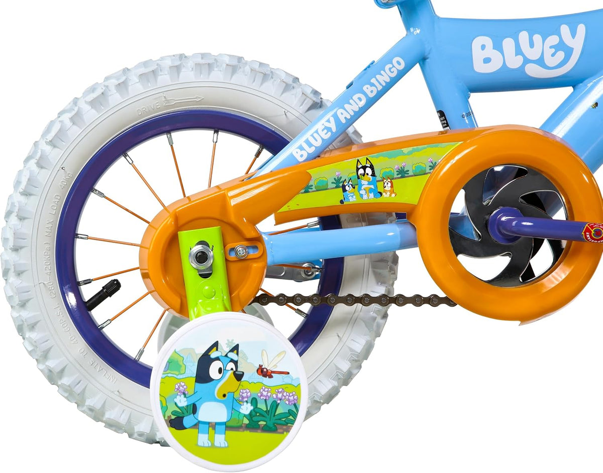 Bicicleta infantil de 12 pulgadas Bluey de Dynacraft para niños y n...