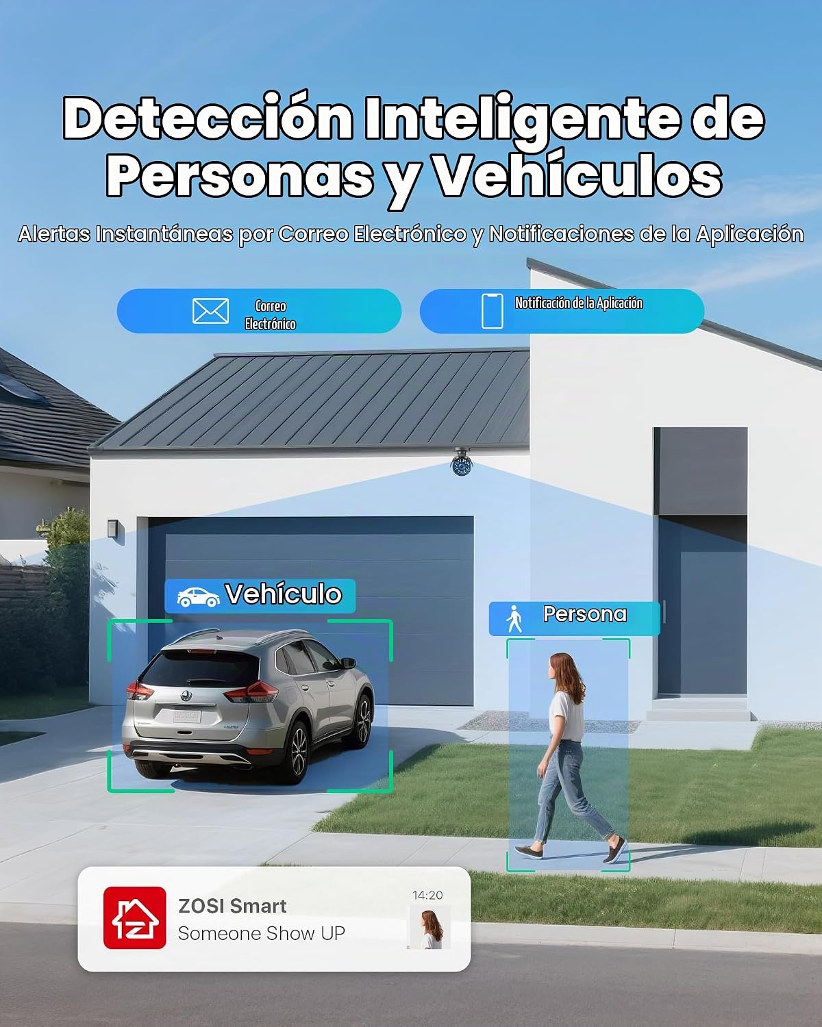 ZOSI Grabador DVR híbrido de 16 canales 1080P H.265+ para cámara de...