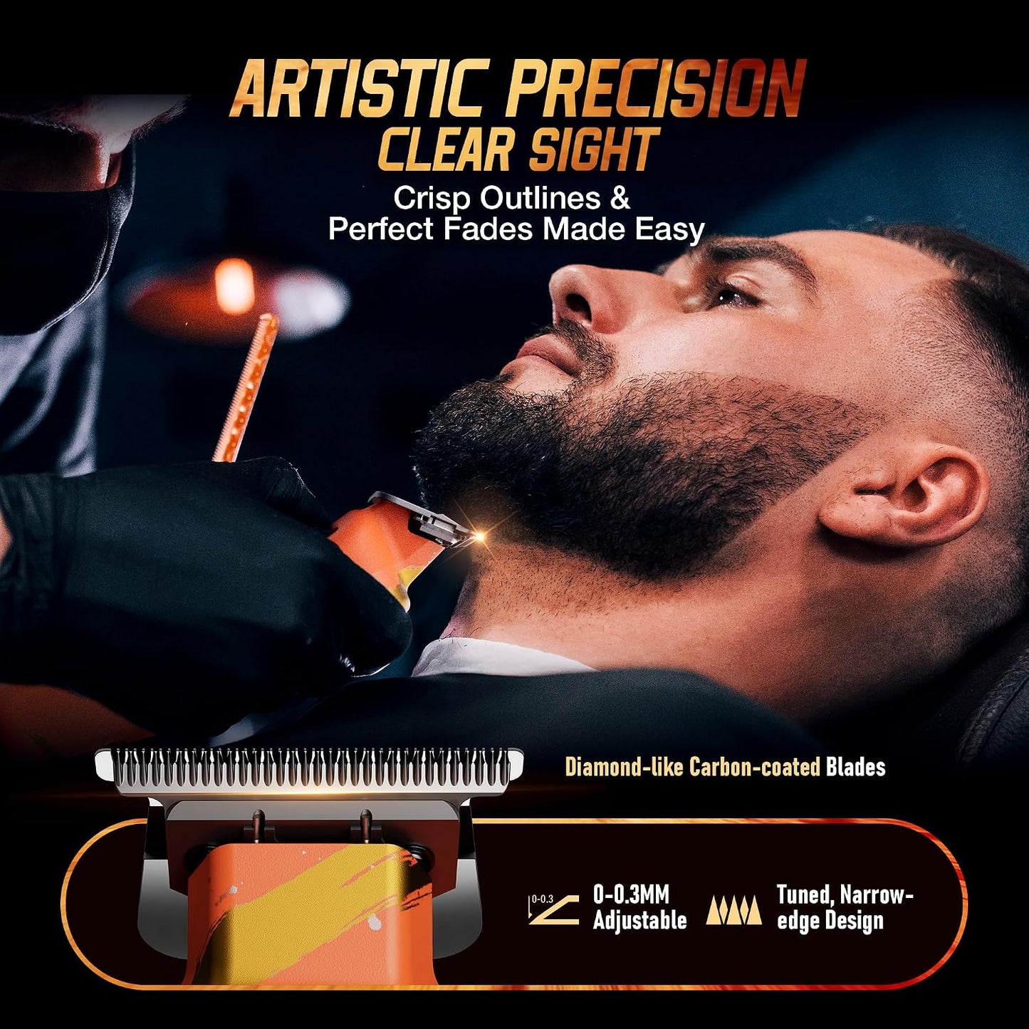 SUPRENT Sandstorm - Cortadora de pelo profesional para hombres, de...