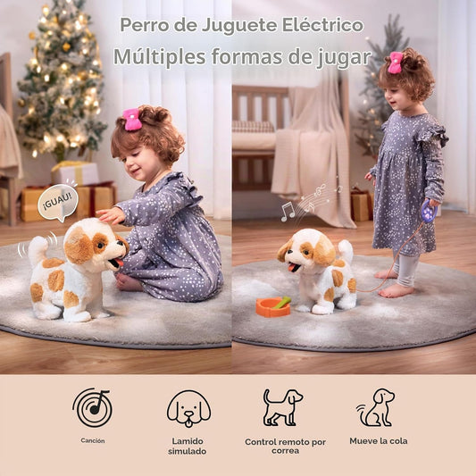 OR OR TU Juguete de perro caminando y ladrando con correa de contro...