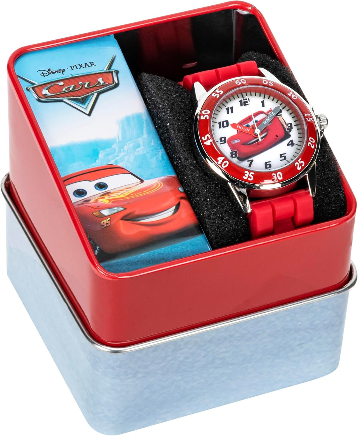 Disney Reloj para enseñar la hora a niños CZ1009 Cars Rayo McQueen...