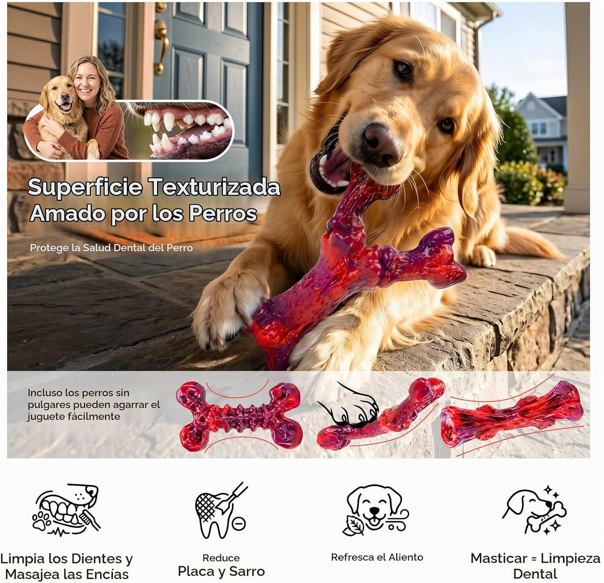 Kseroo - Juguetes indestructibles para perros que mastican agresiva...