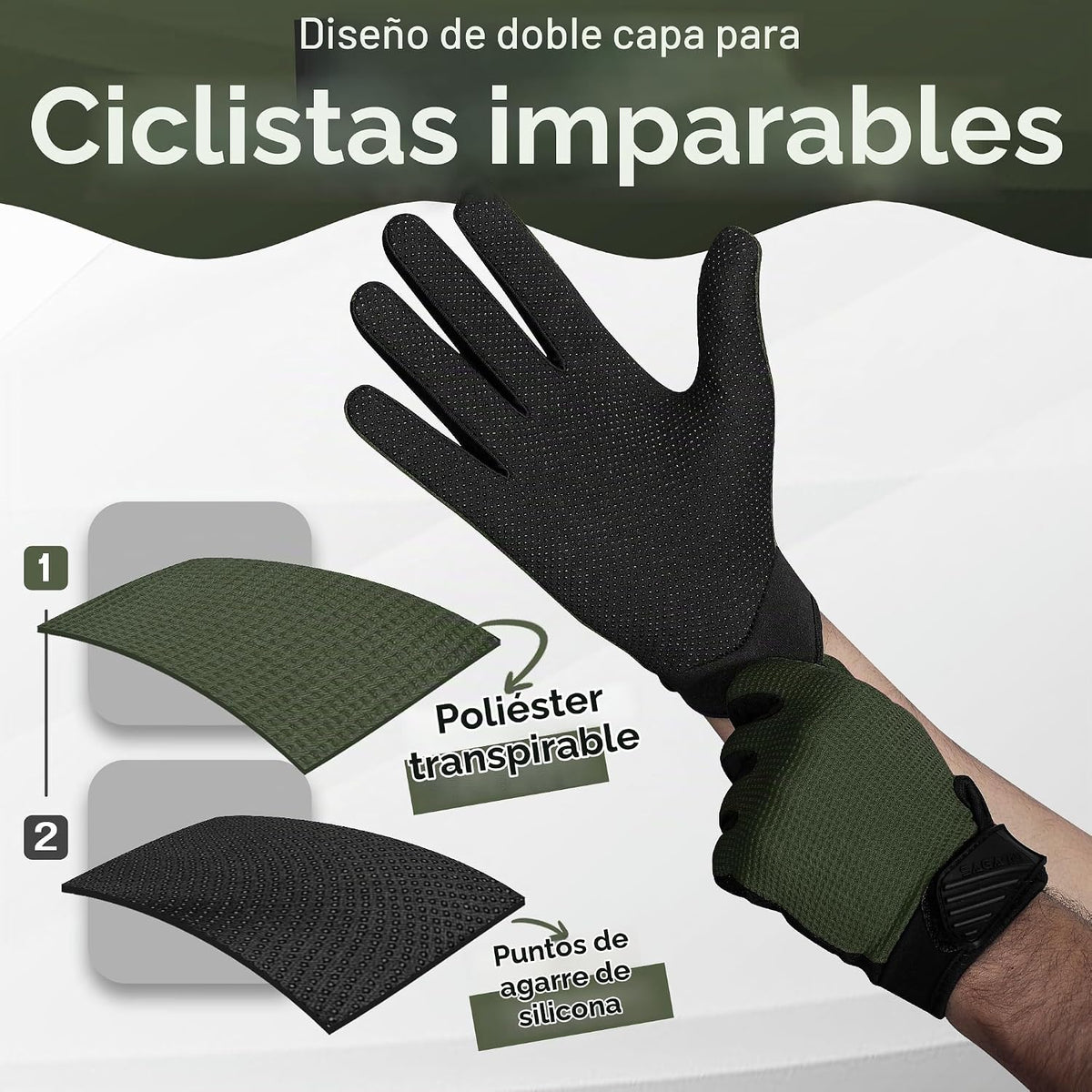 SAGA SPORTS Guantes de ciclismo para niños, paquete de 3, guantes d...