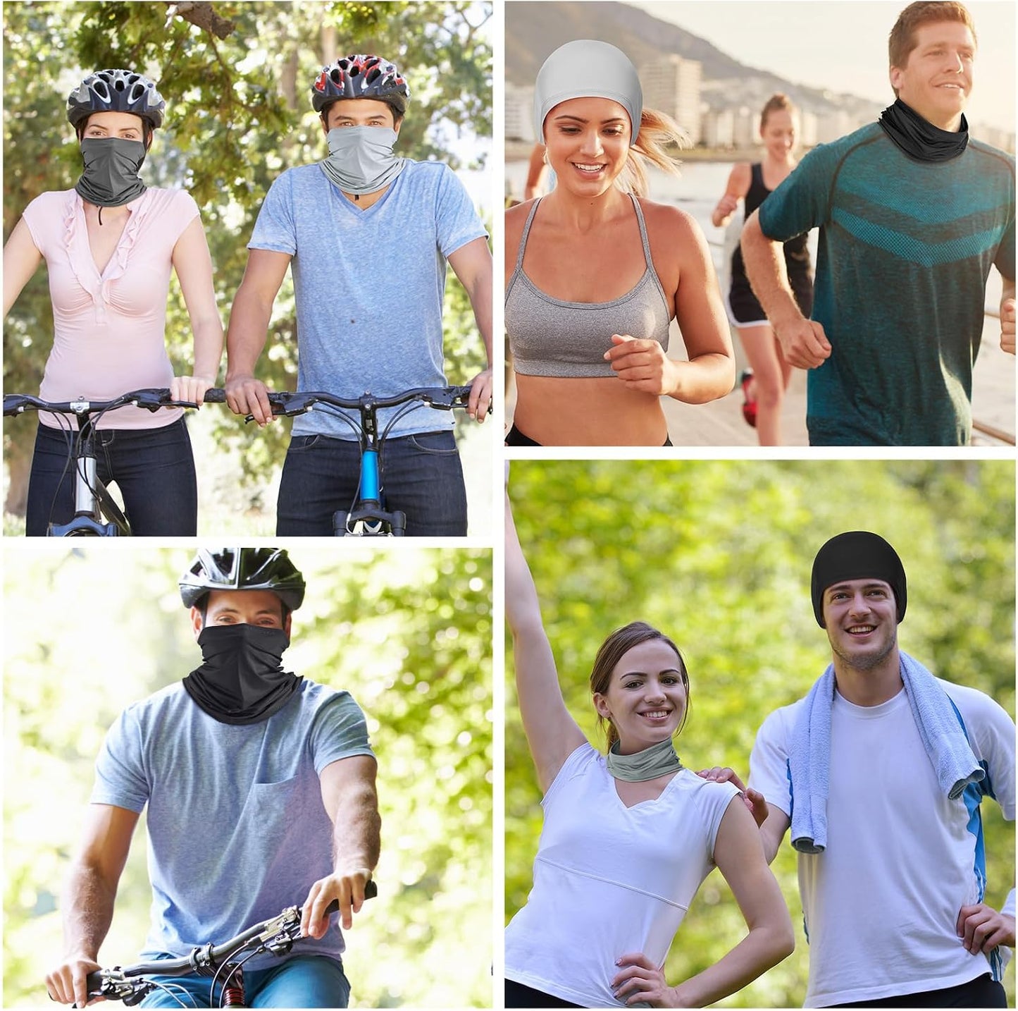 Geyoga 6 piezas de protección UV para el verano, polaina de cuello...