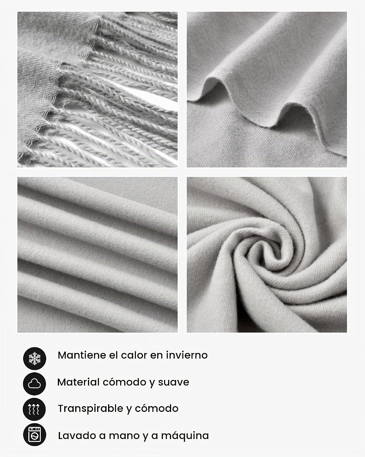Ymomode Bufandas para mujer, chales de pashmina y envolturas para v...