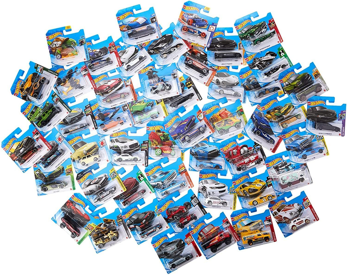 Surtido de 50 diferentes hotwheels fundidos a presión para automóvi...