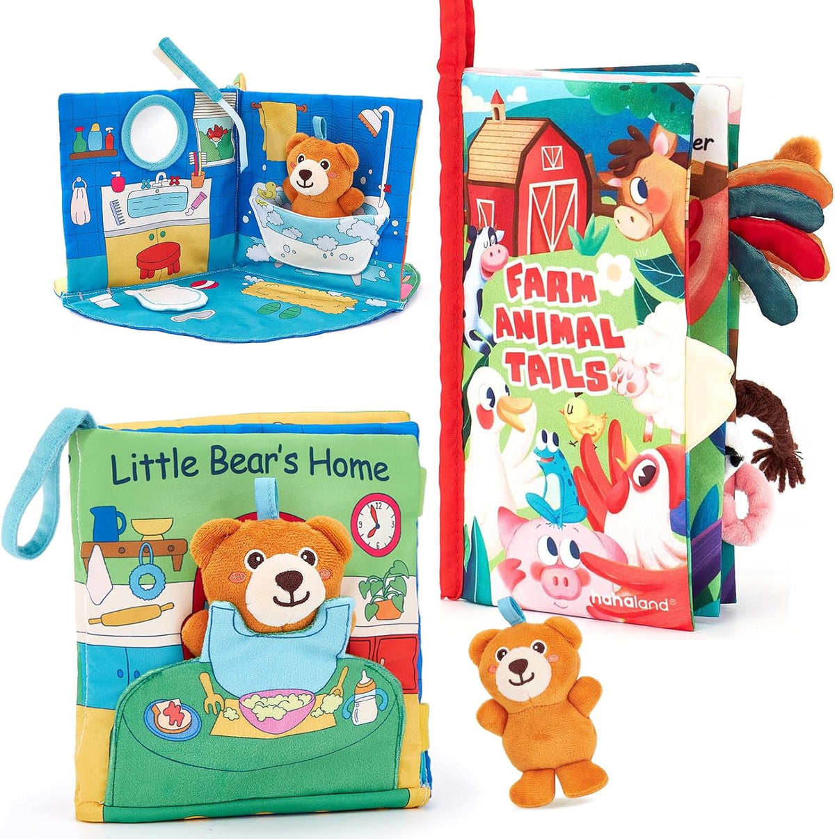 hahaland Libros para bebés de 0 a 6 meses \u2013 3D Touch and Feel...