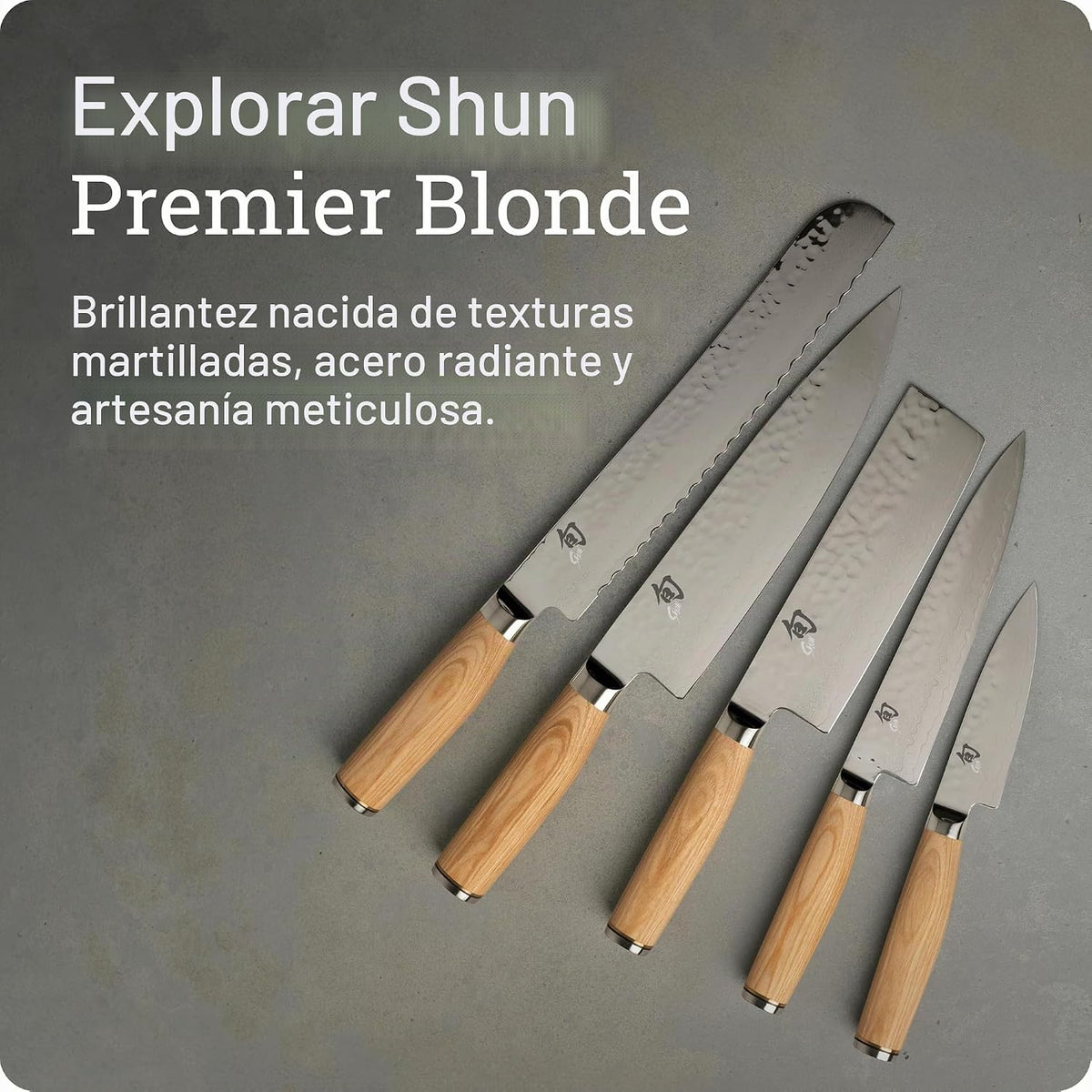 Shun Premier Blonde - Cuchillo de chef de 6 pulgadas, cuchillo de c...