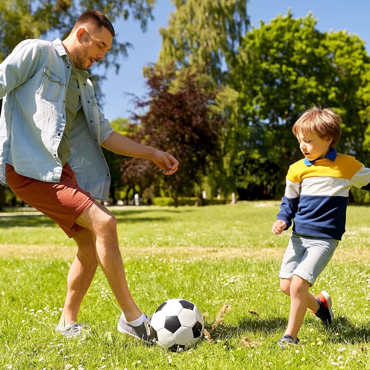 Balón de fútbol U&C Planet tamaño 2, 3, 4 para niños pequeños y jóv...