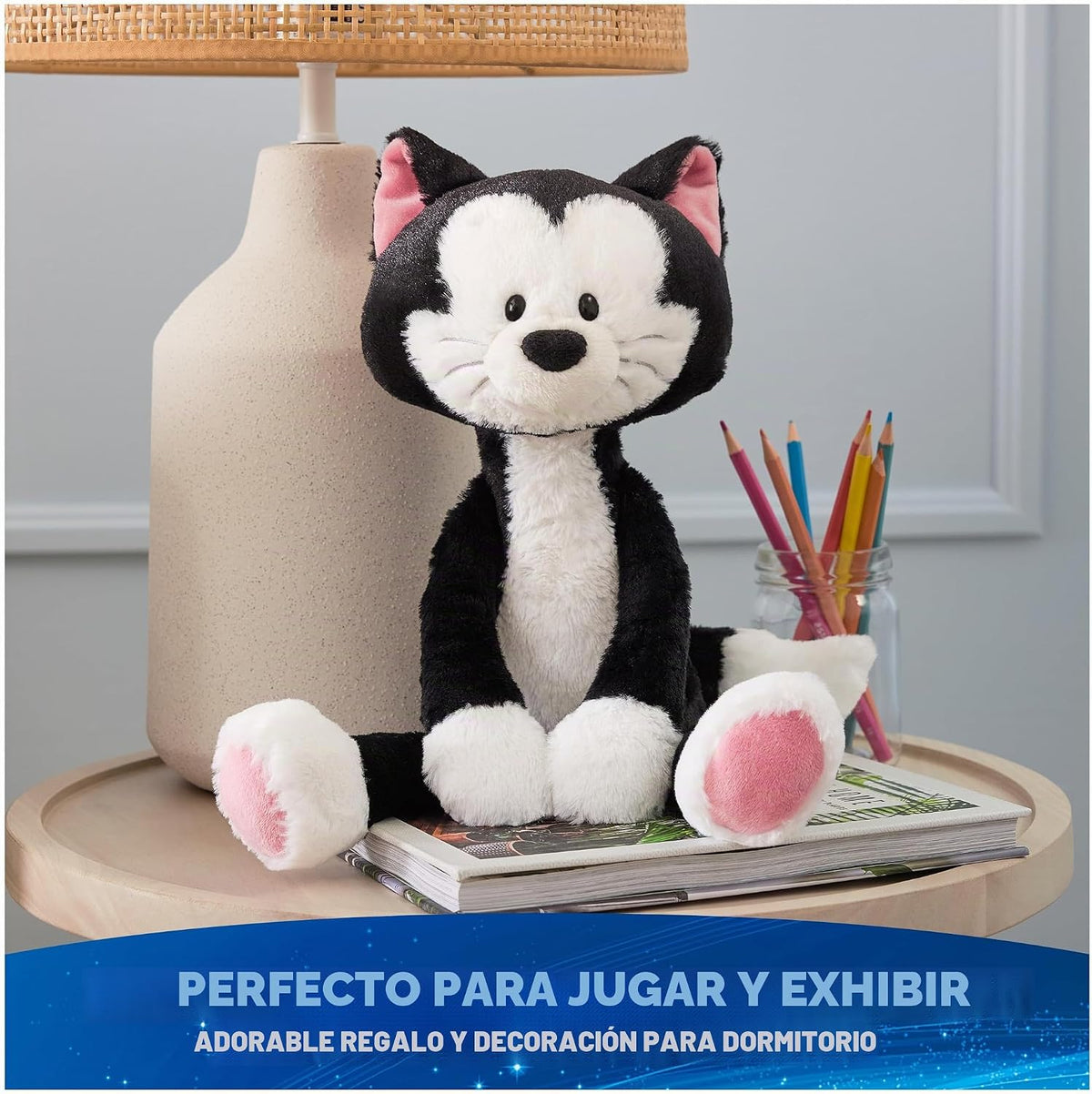 GUND Disney Oficial Figaro de Peluche, Pinocho, Gato de Peluche de...