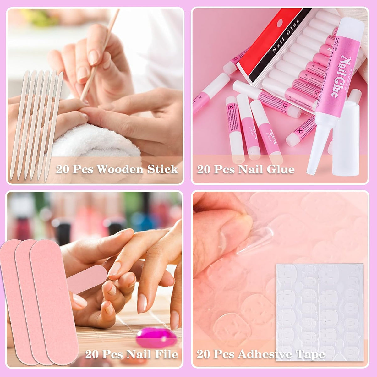 Kit de herramientas para uñas postizas para el negocio de uñas, kit...