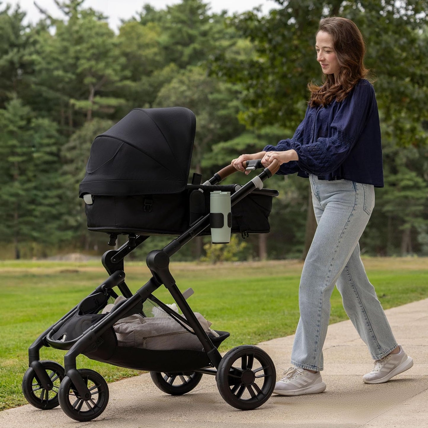 Evenflo Pivot Xpand NXT - Cochecito (negro carbón) | 8 modos de uso...