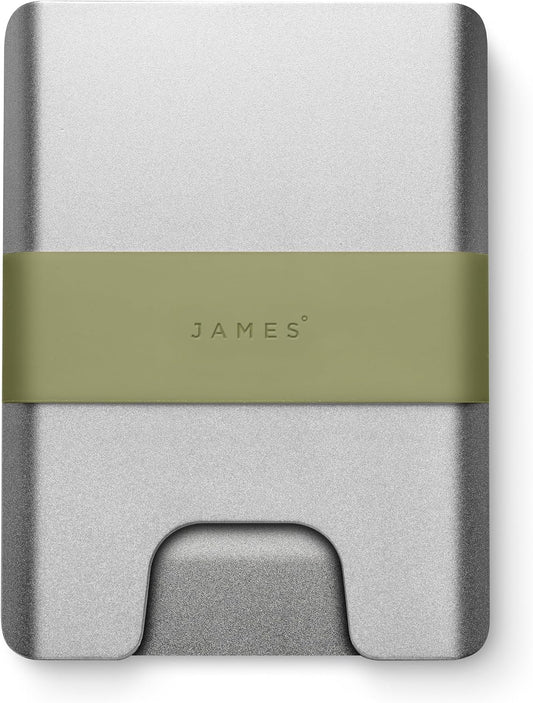 JAMES° La cartera minimalista de aluminio mecanizado CNC para hombr...