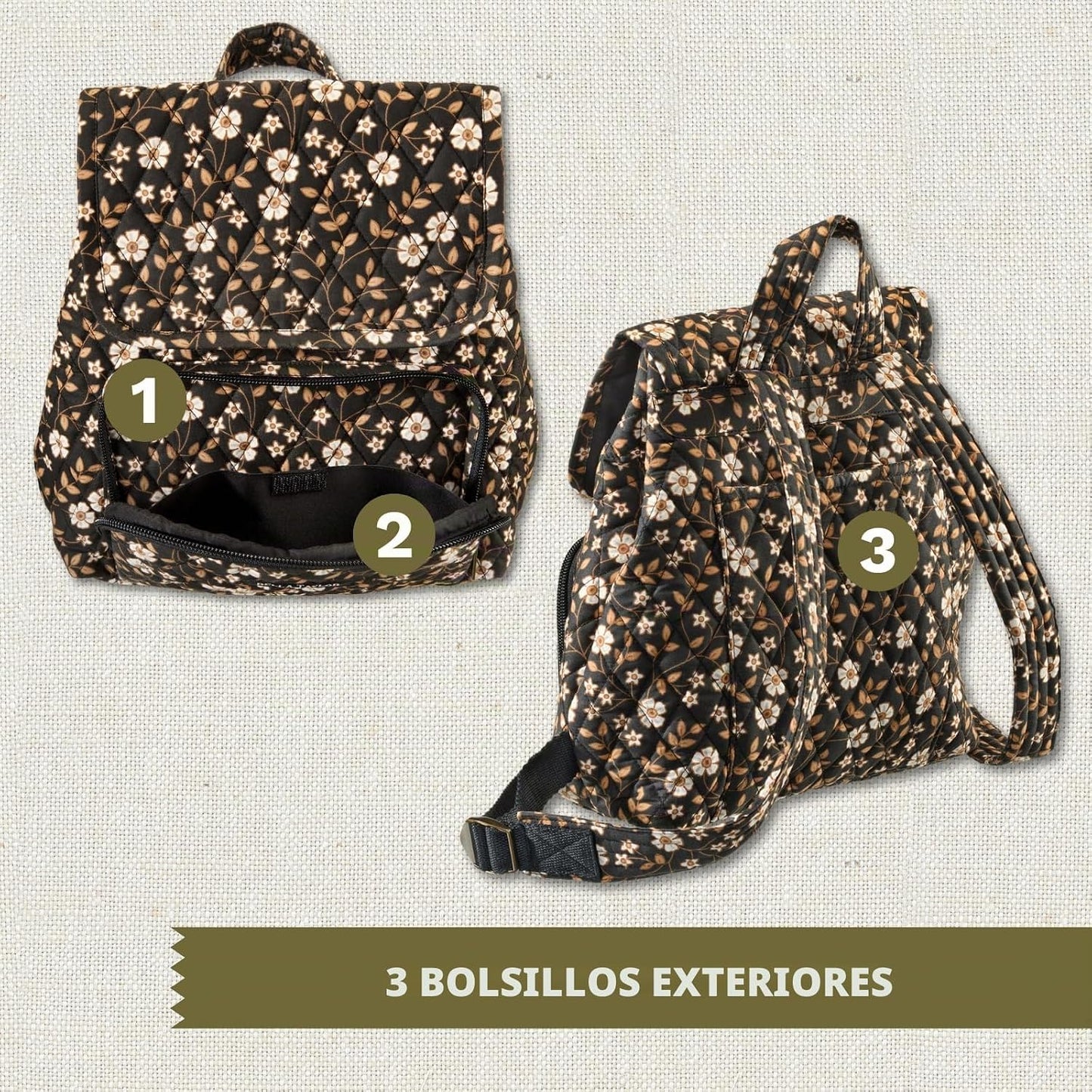 Bella Taylor Mini Mochila con Monedero para Mujeres, Bolso Pequeño...