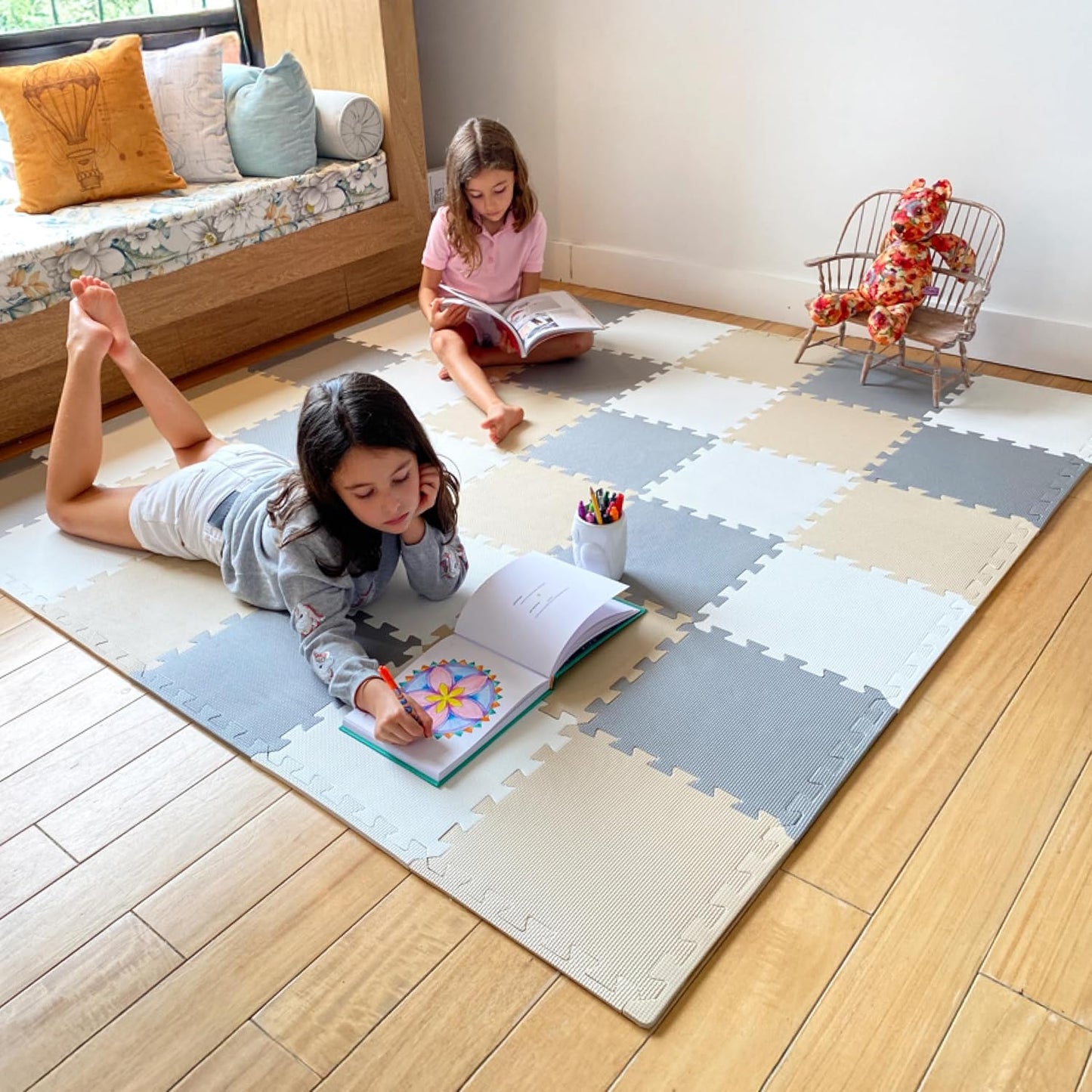 MioTetto Alfombra de juegos para bebés de espuma suave no tóxica, t...