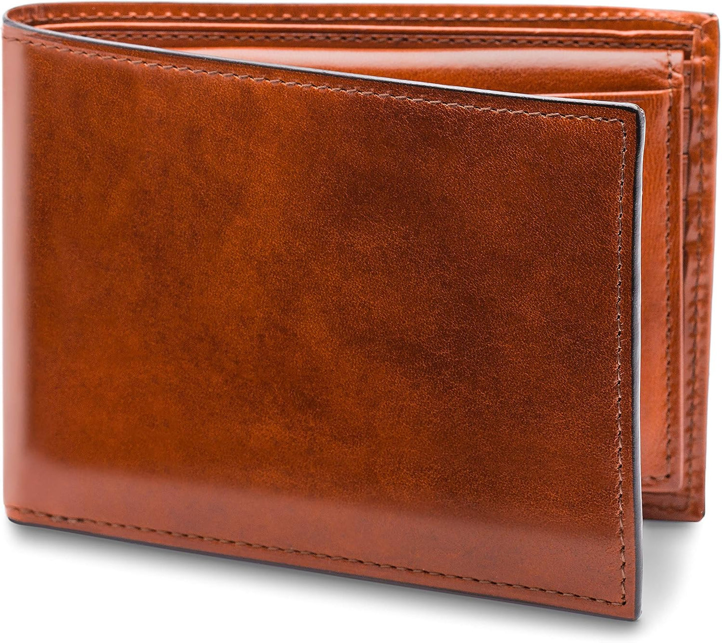 Bosca Cartera de cuero para hombre con pasaje de identificación ext...