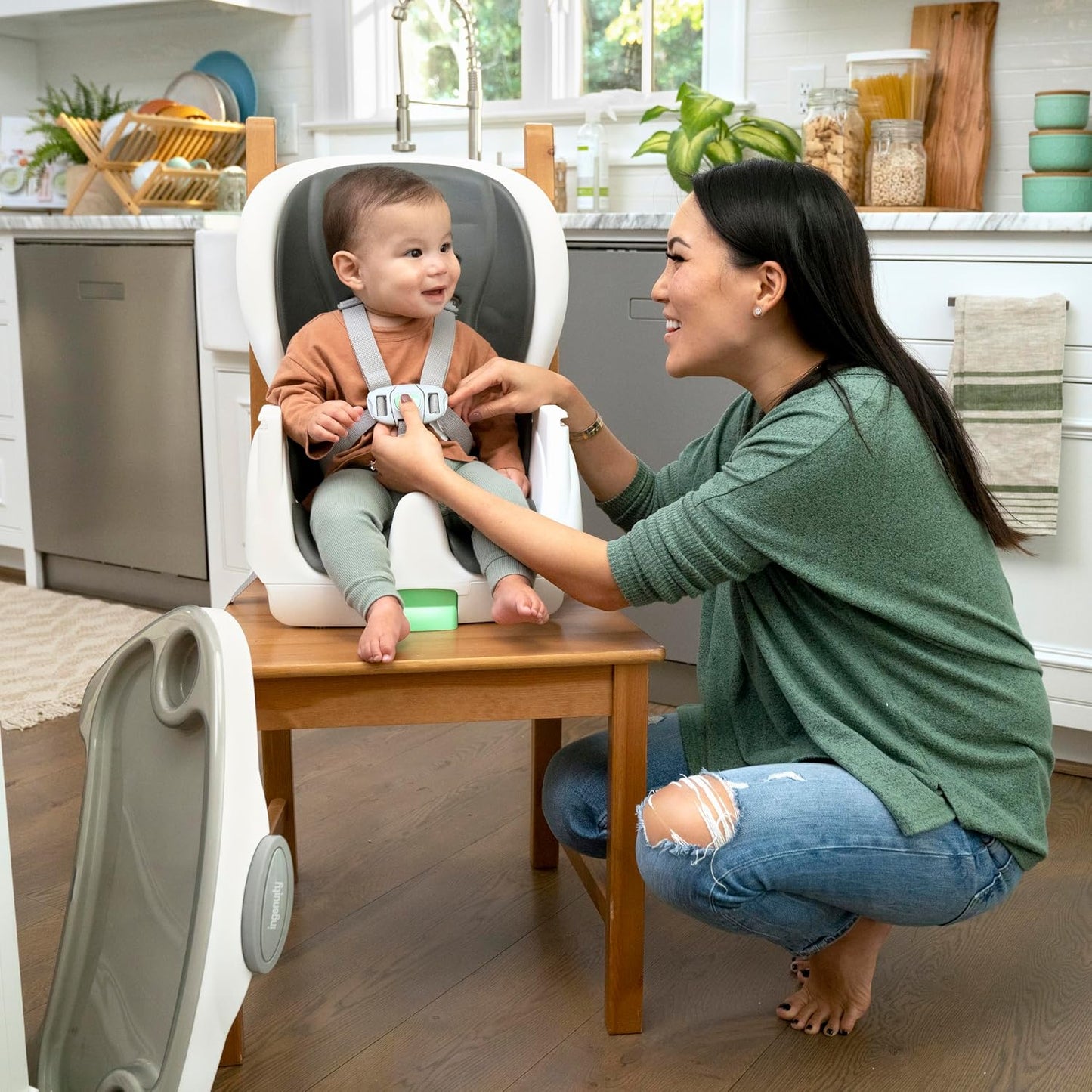 Ingenuity Full Course SmartClean - Silla alta 6 en 1, espuma EVA Sm...