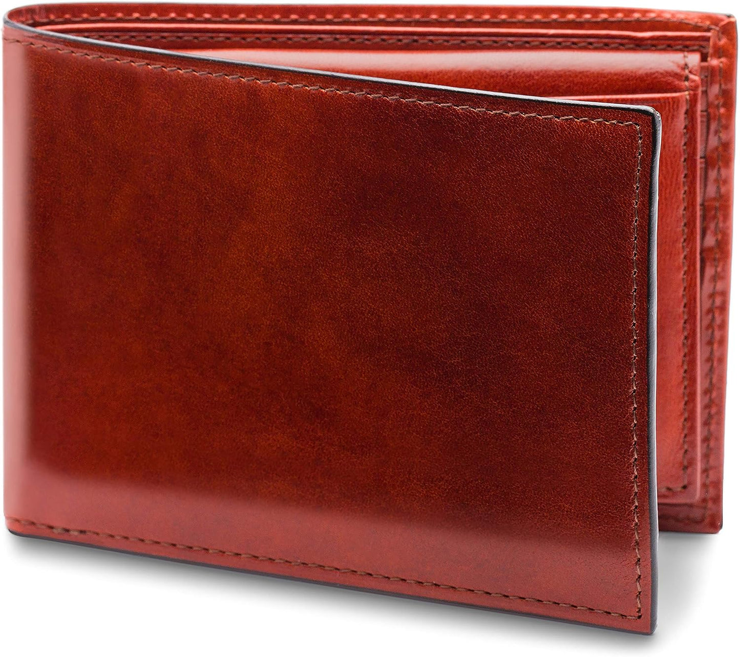 Bosca Billetera de cuero italiano de crédito para hombre con tarjet...
