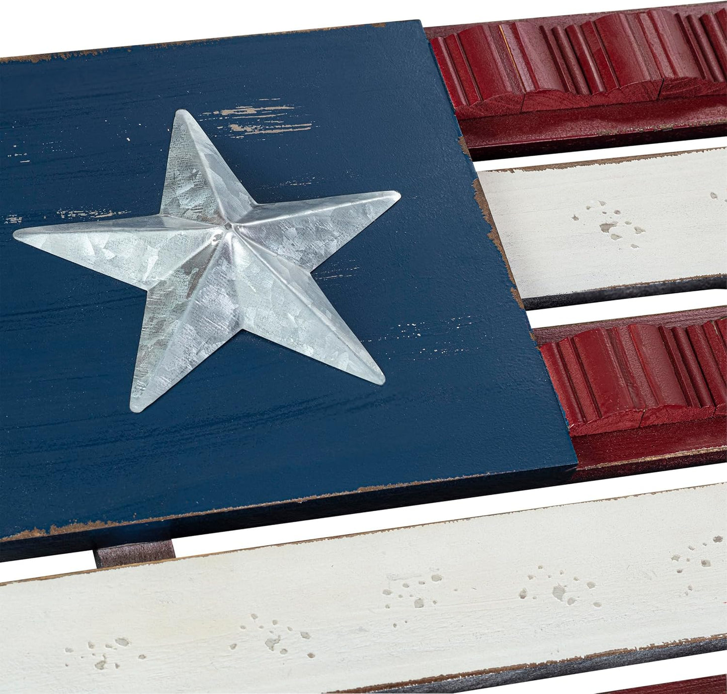 Alpine Corporation IAR160 - Arte de pared de bandera americana de m...
