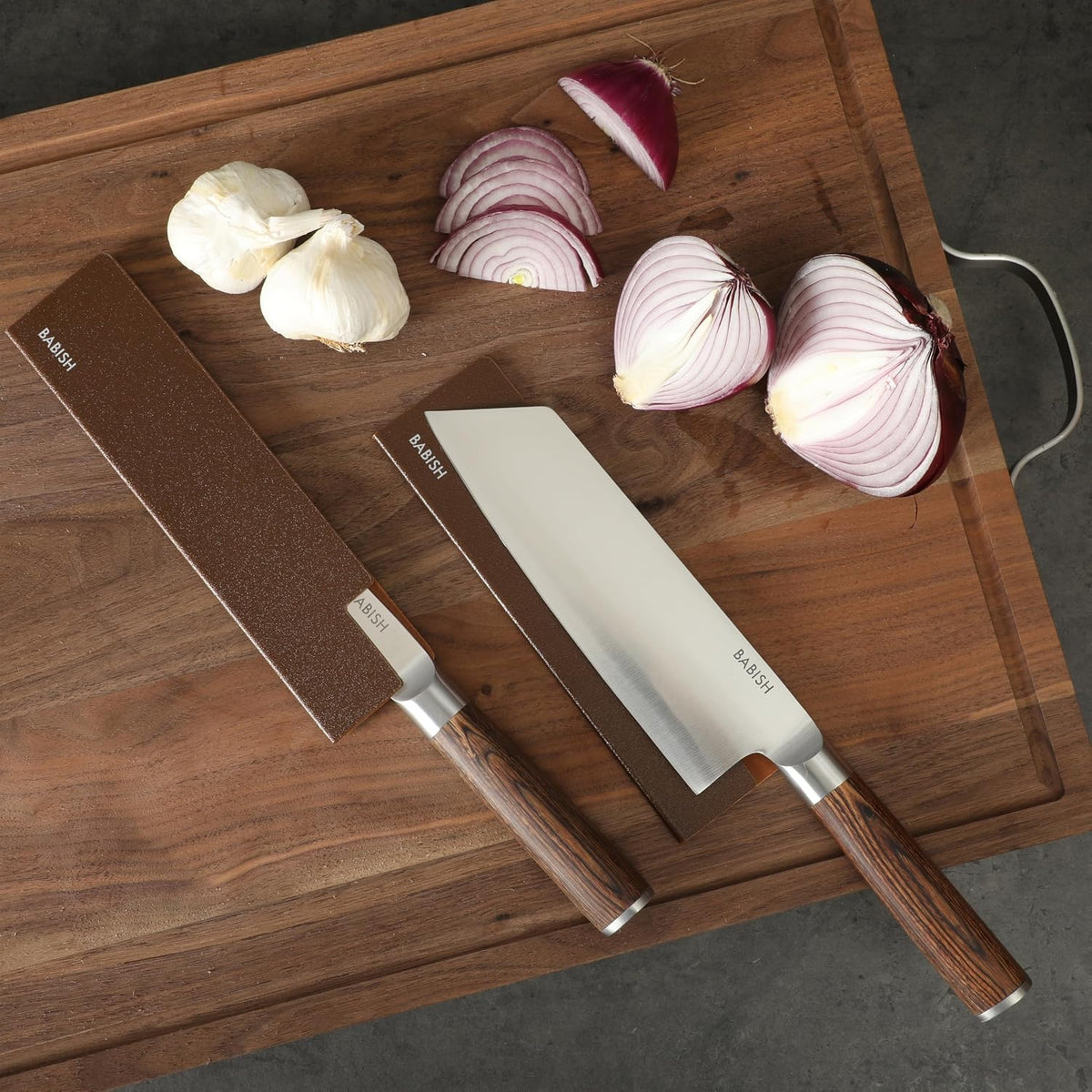 Babish Juego de 14 Cuchillos de Cocina Forjados de Espiga Completa...