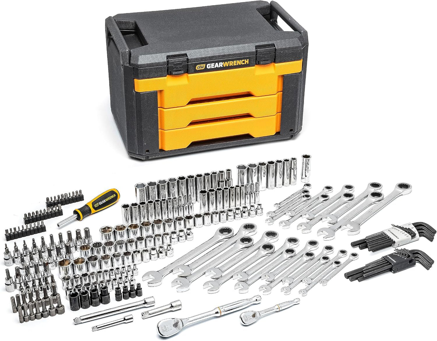 GEARWRENCH Juego de herramientas mecánicas de 232 piezas en caja de...