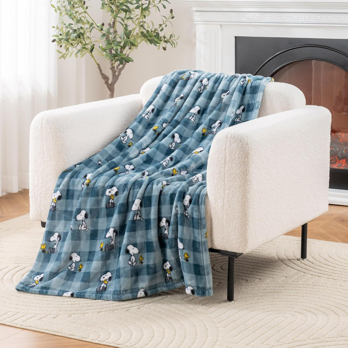 Berkshire Blanket Peanuts® VelvetLoft® Manta de Felpa con el Tierno...
