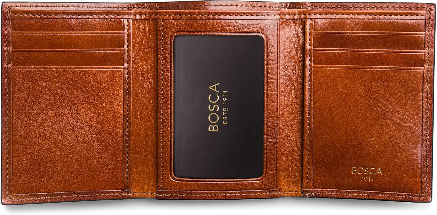 Bosca Doble I.D. Trifold para hombre