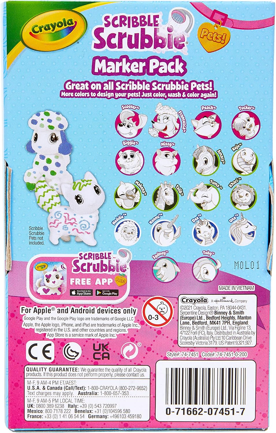 Crayola Scribble Scrubbie Pets - Juego de recambio y expansión de m...