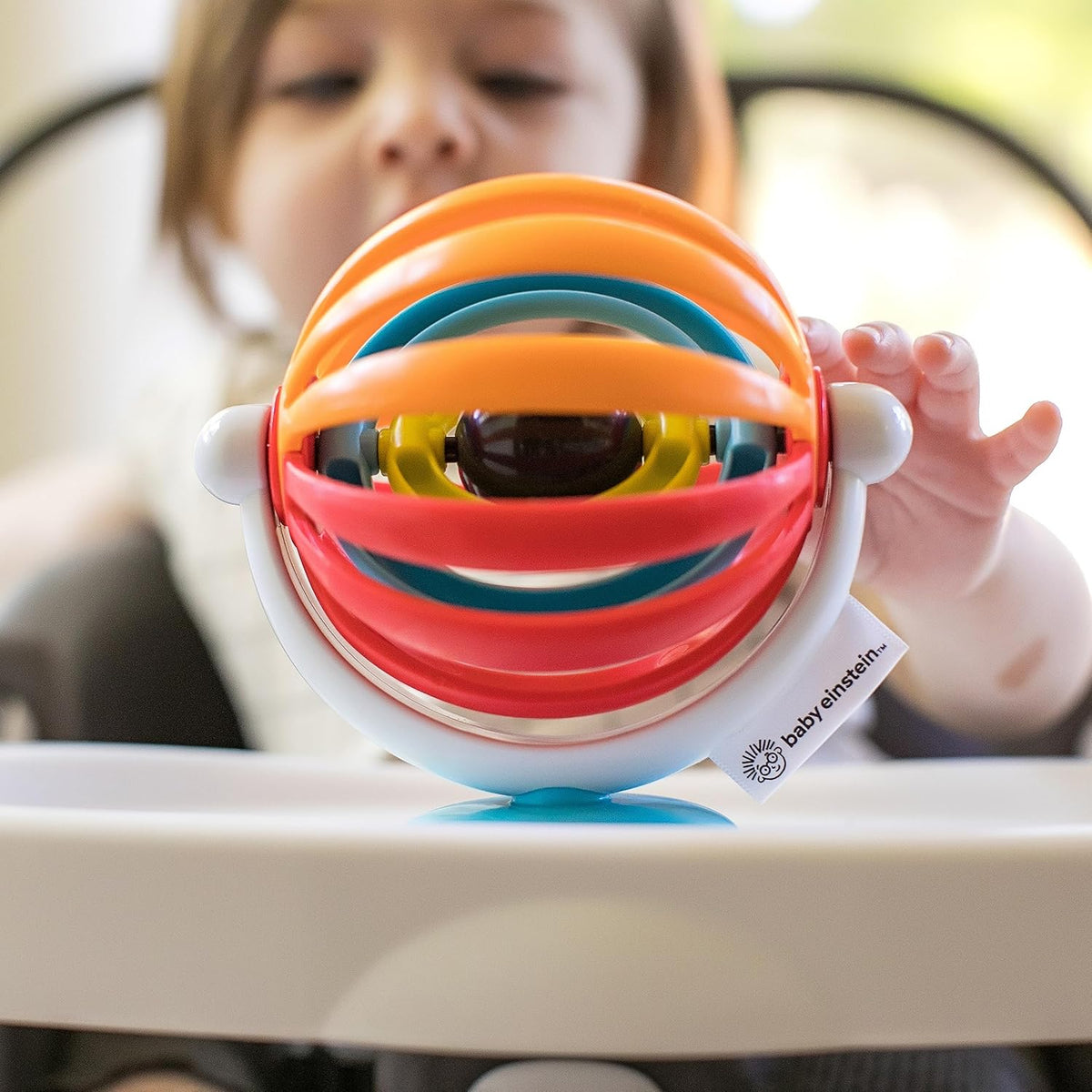 Baby Einstein Sticky Spinner - Juguete de actividades para silla al...