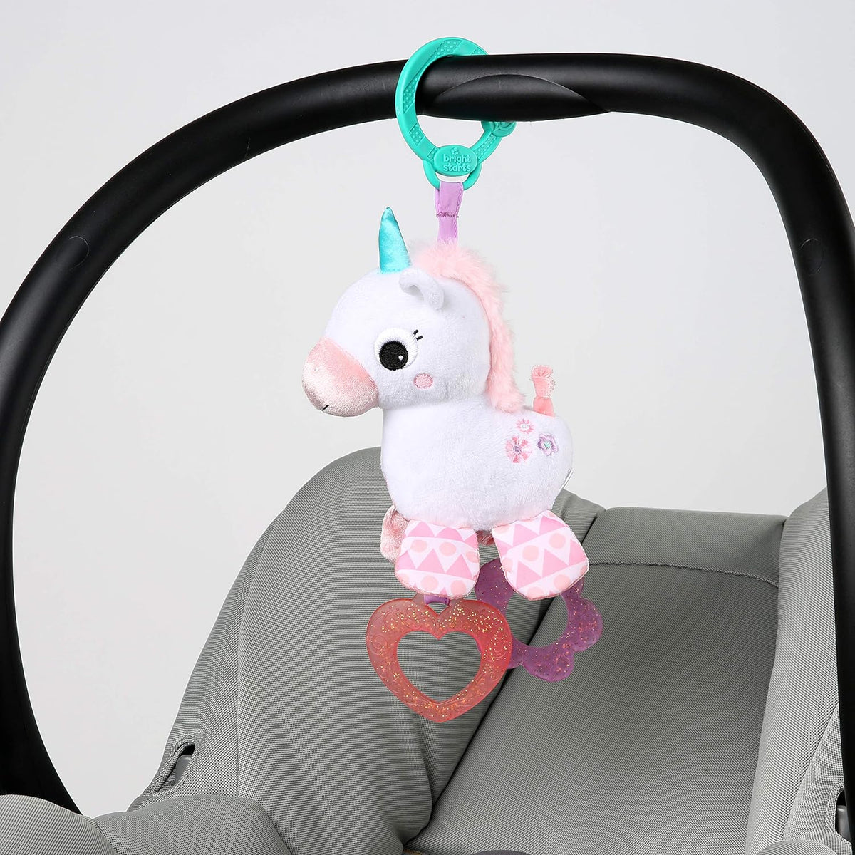Bright Starts Unicorn Sparkle &amp; Shine - Cochecito de peluche pa...