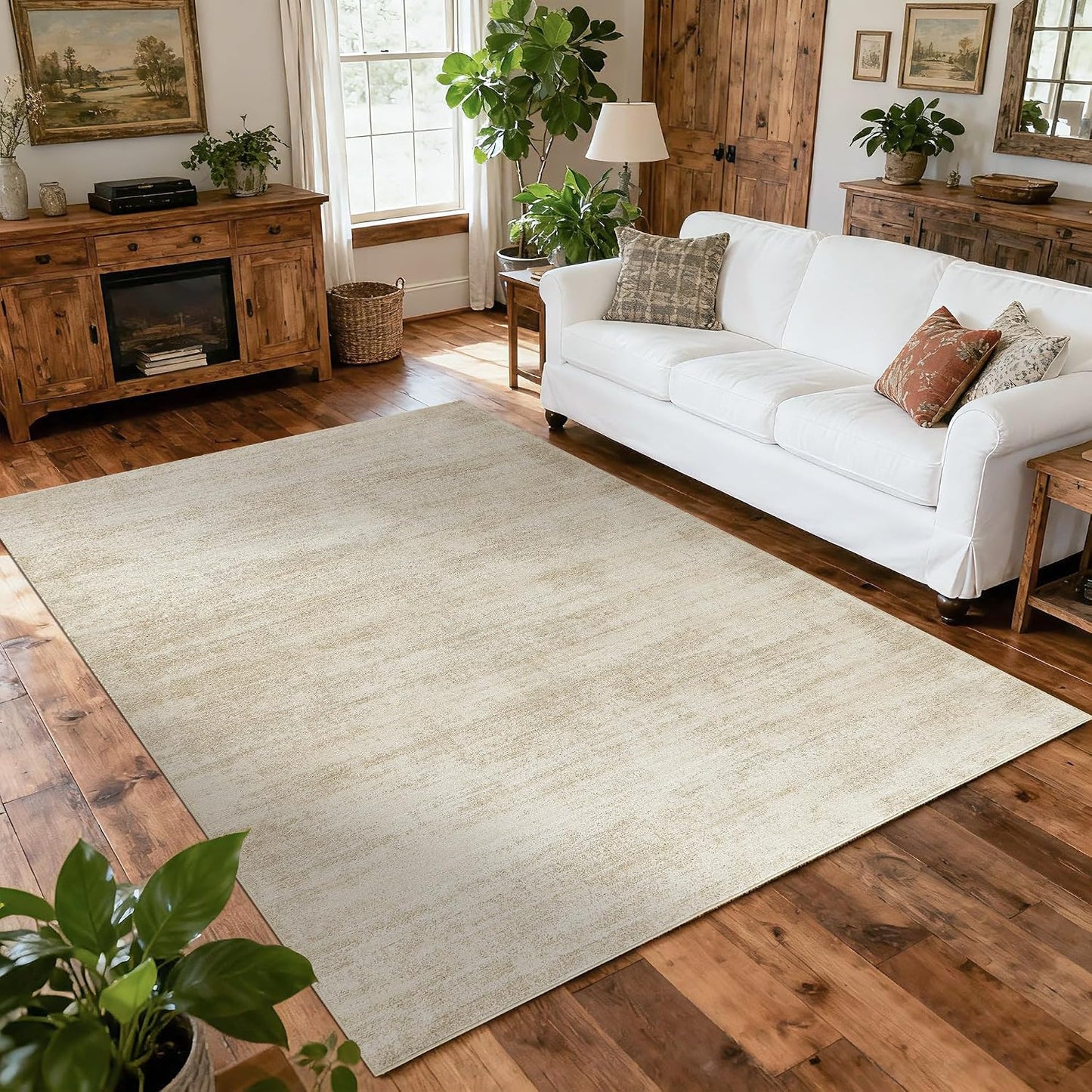 BILEEHOME Alfombras de 5 x 7 pies para sala de estar, alfombra lava...