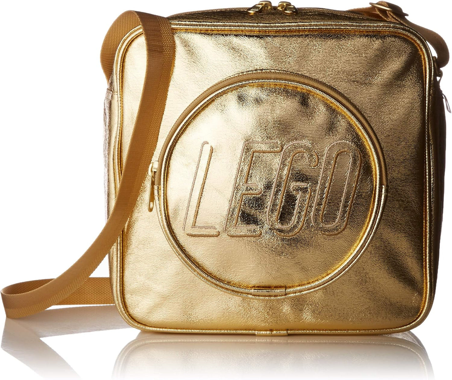 LEGO Bolso cruzado de ladrillo - Bolso cruzado dorado, Oro, Bolso b...