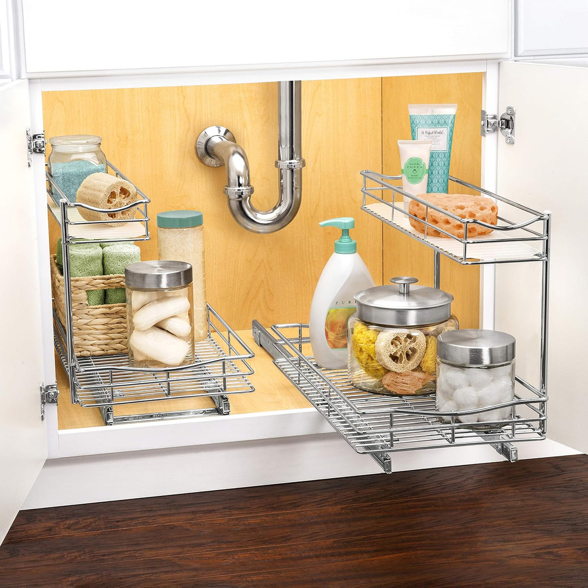 LYNK PROFESSIONAL® Organizador de gabinete de cocina extraíble deba...