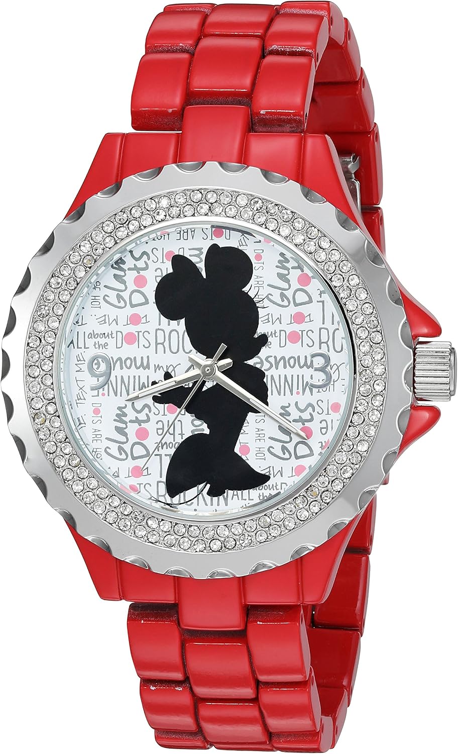 Reloj Disney Minnie Mouse para mujer, diseño clásico de Minnie Mous...