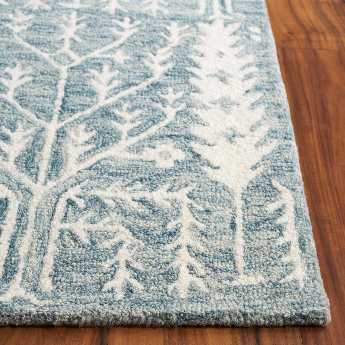SAFAVIEH Jardin Collection - Alfombra de área de 9 x 12 pies, azul...