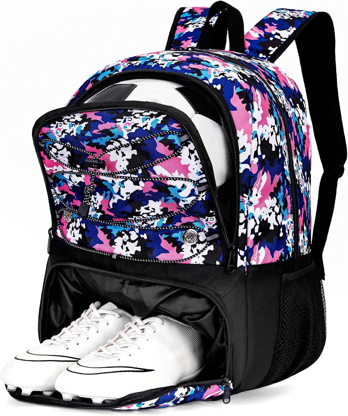 Hsmihair - Mochila de fútbol juvenil - Mochila para fútbol y balonc...