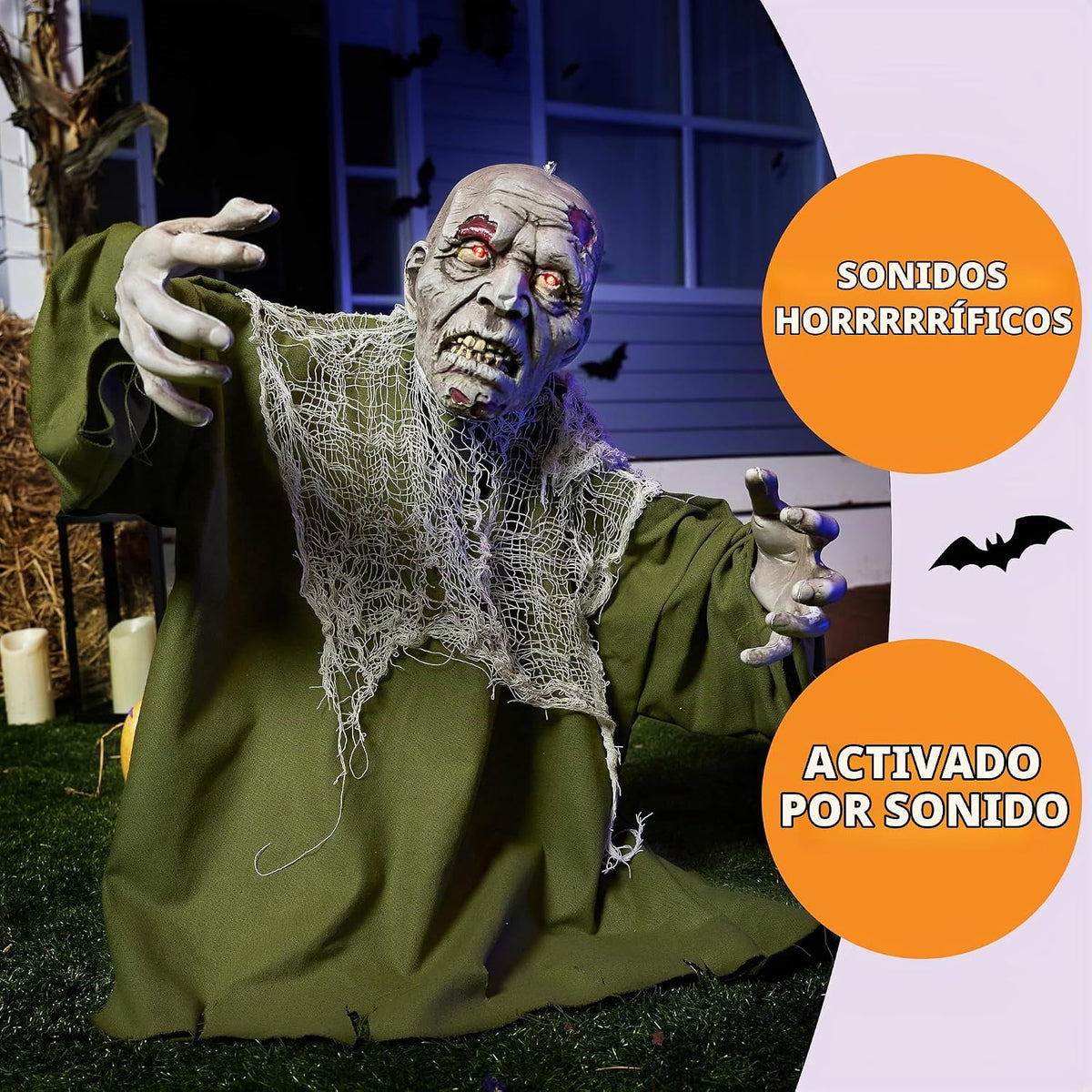 JOYIN - Decoración de Halloween animada de zombi rompetierra para e...
