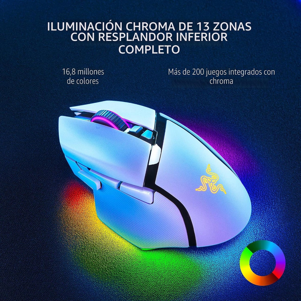 Razer Basilisk V3 Pro - Ratón inalámbrico personalizable para juego...