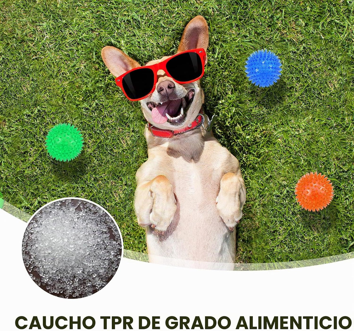 petizer Paquete de 3 bolas chirriantes de juguete para perros de 2....