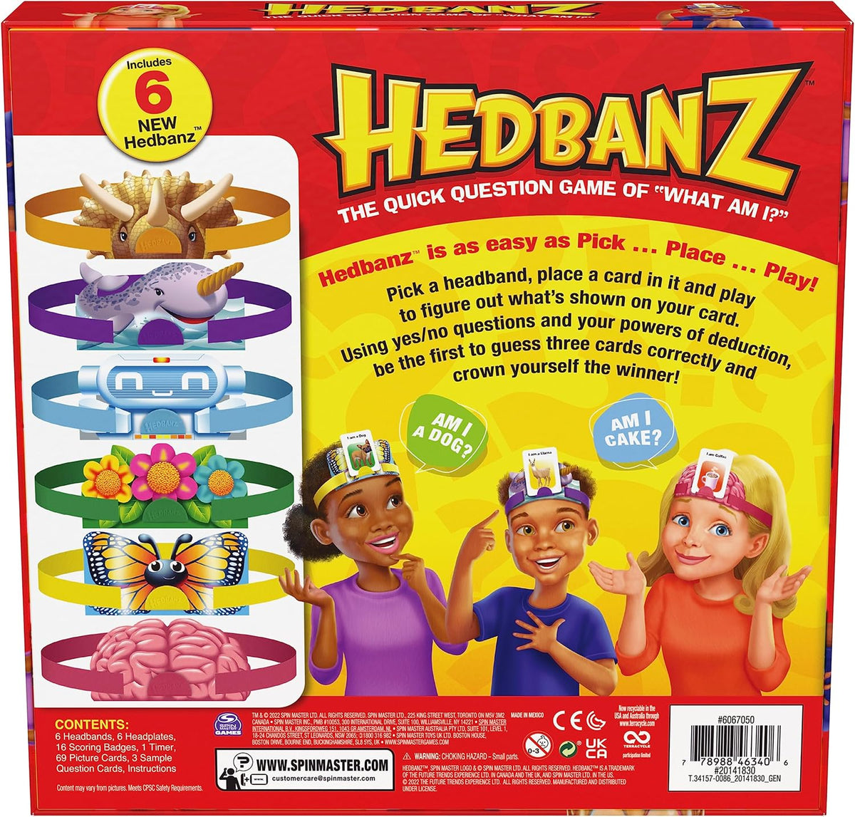 Spin Master Games Hedbanz - Juego de adivinanzas para la noche de j...