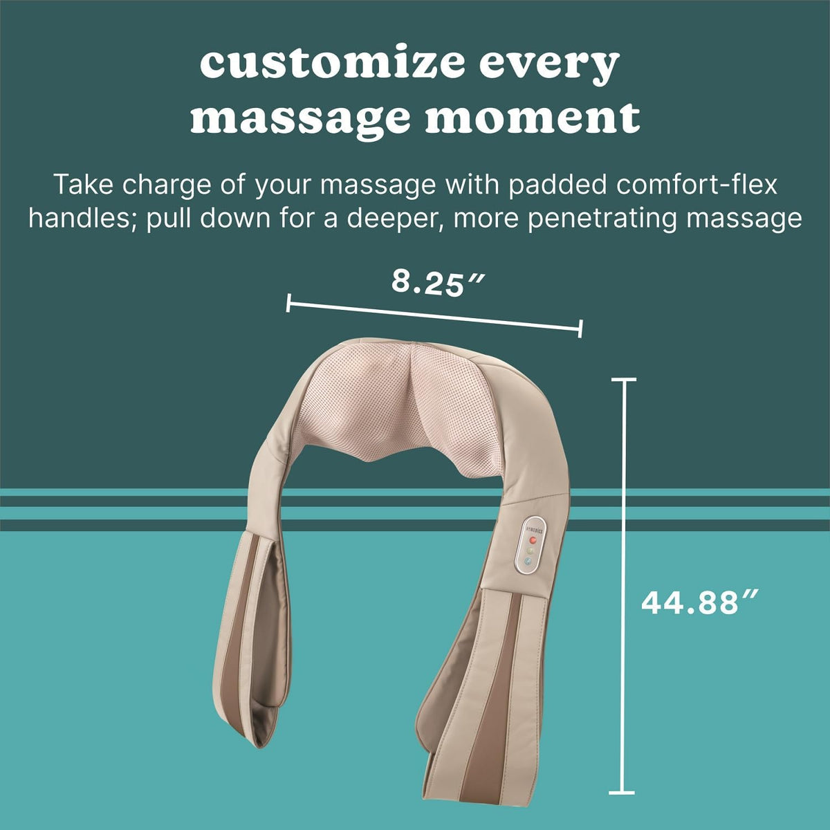 Homedics Shiatsu Deluxe Masajeador de cuello y hombros con calor |...