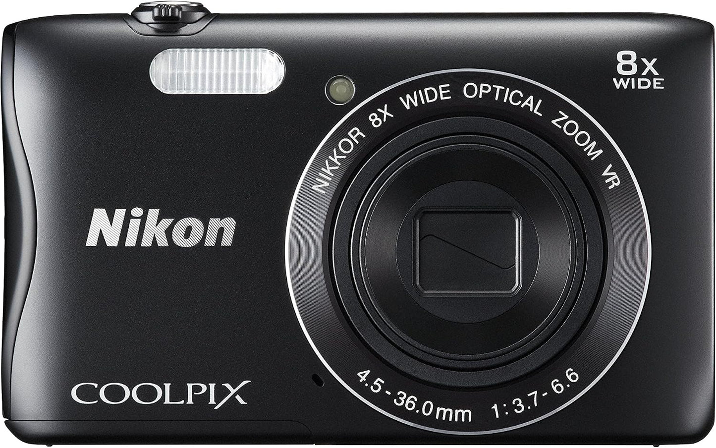 Nikon Cámara digital COOLPIX S3700 Negro Óptico 8X Zoom 20,05 millo...