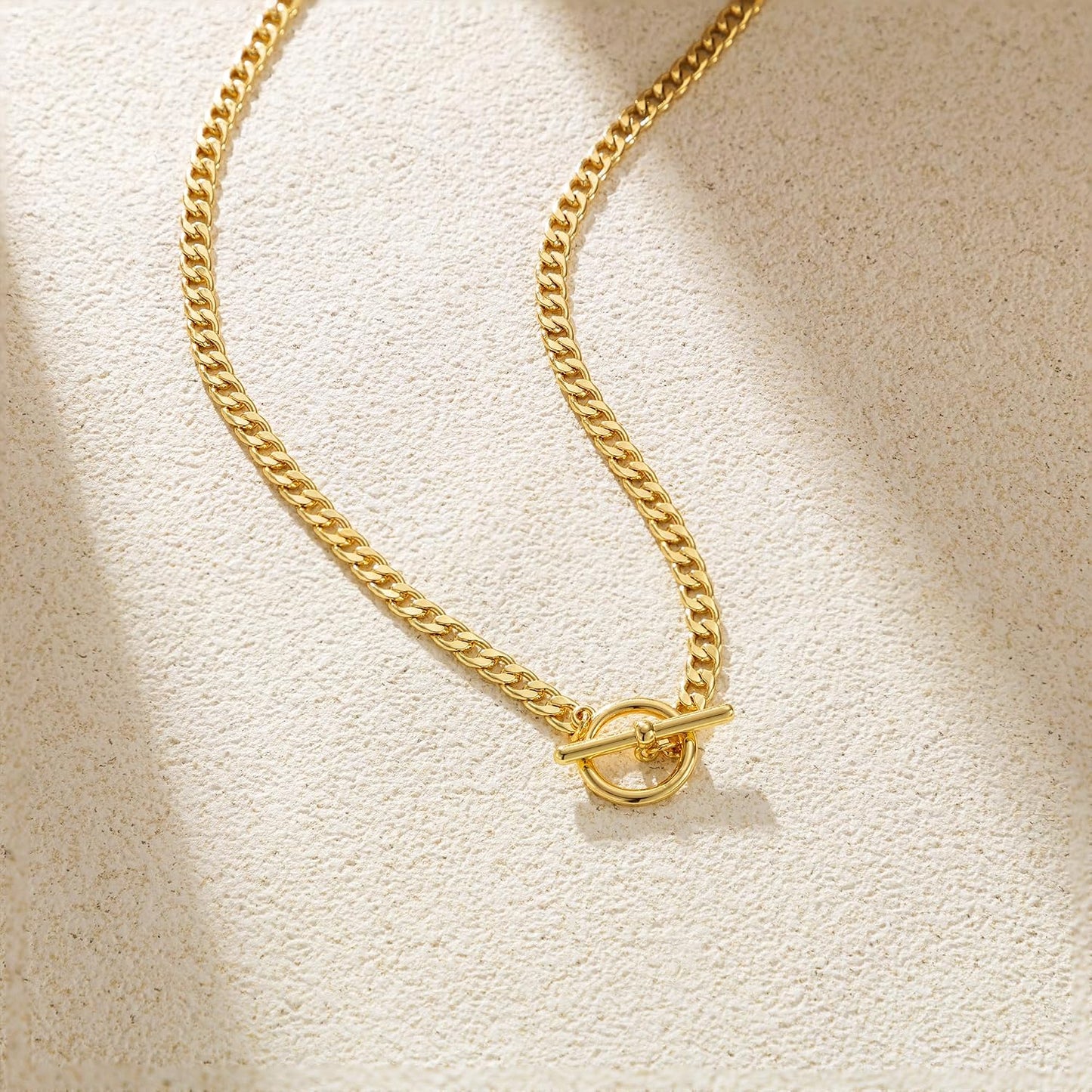 Carffordo - Collares chapados en oro para mujer, delicados collares...
