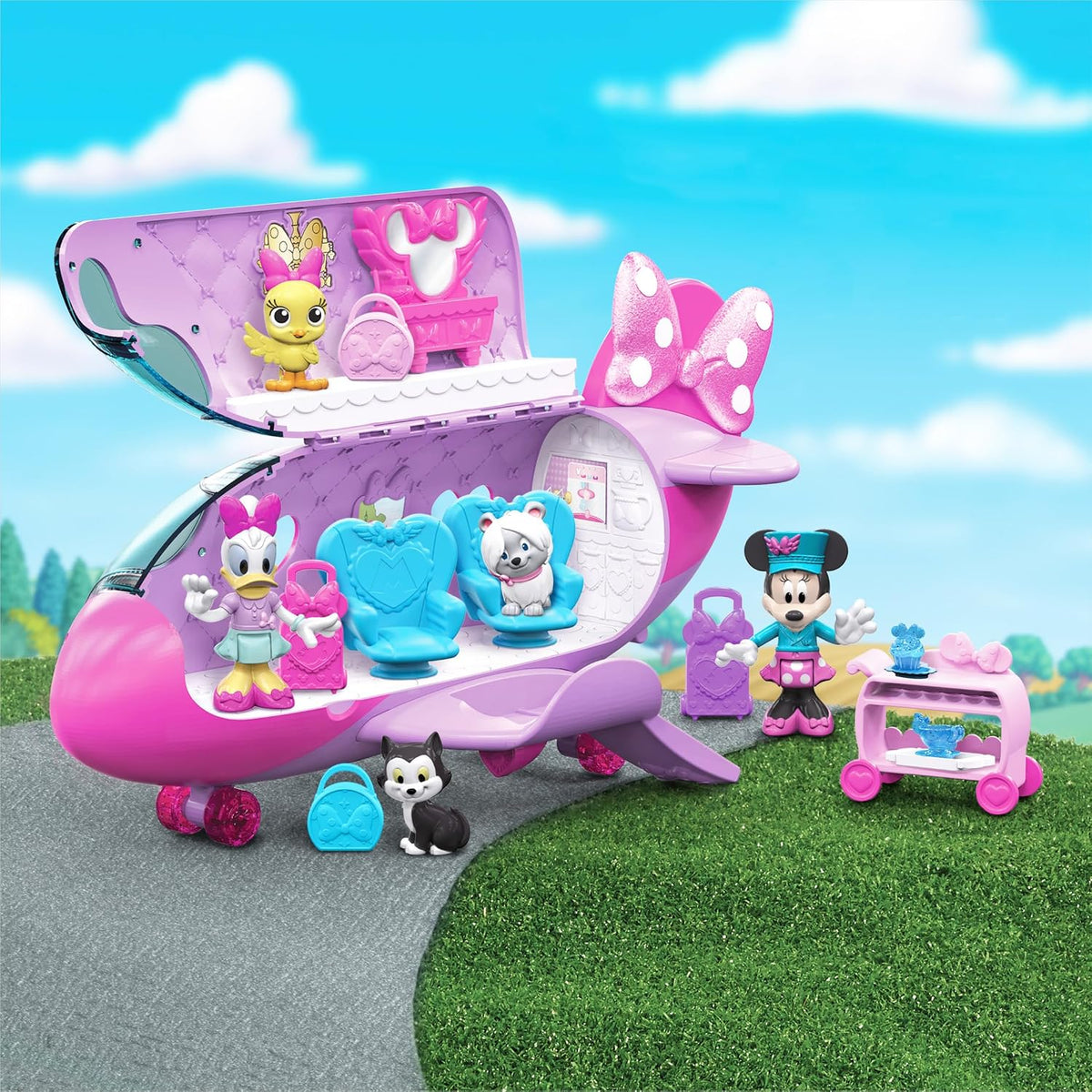 Disney Junior Minnie Mouse Bow-Liner Jet - Figuras de juguete y jue...