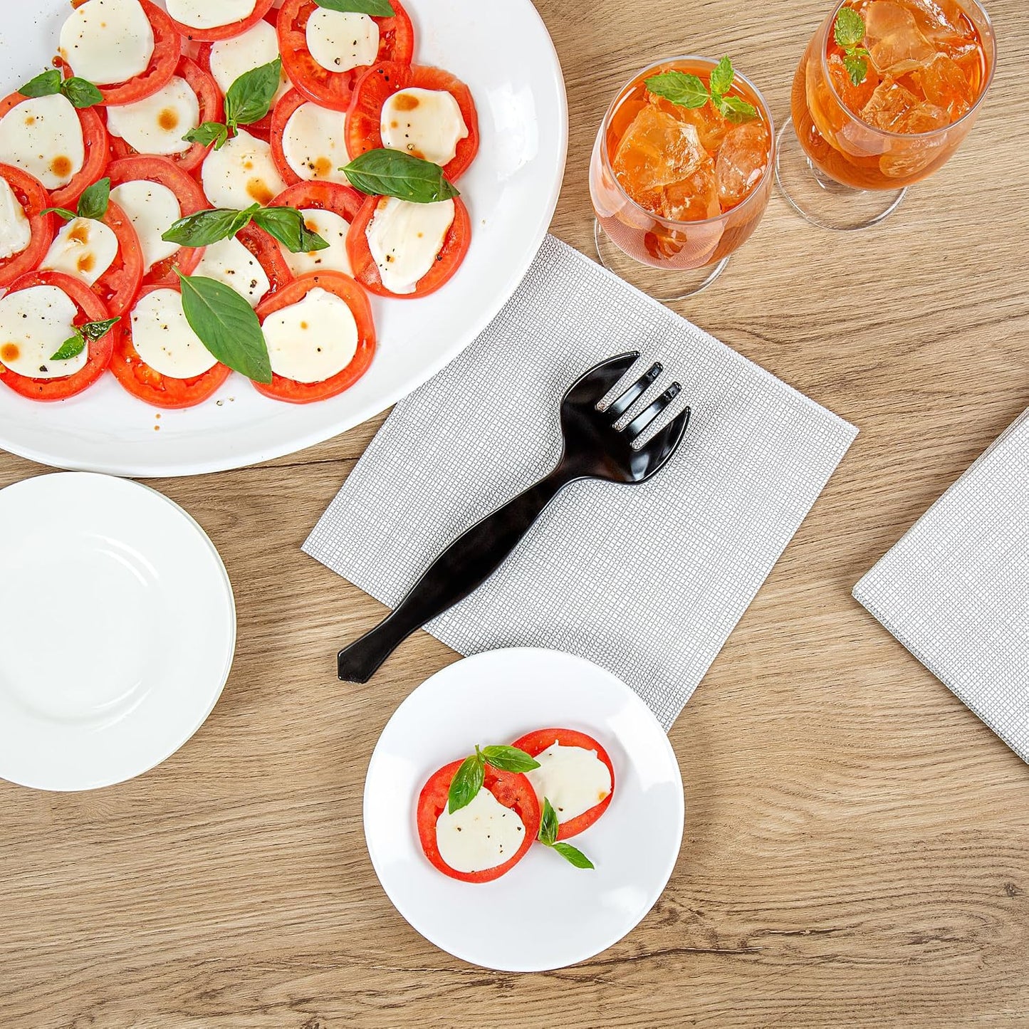 Restaurantware -Cater Tek - Tenedores grandes de 8.5 pulgadas, 100...