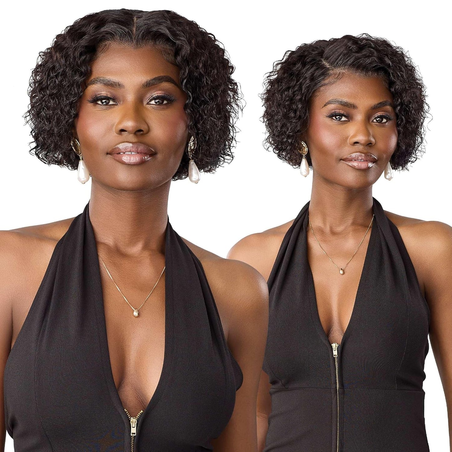 Outre Mytresses Negro -13X5 Peluca de cabello humano frontal de enc...