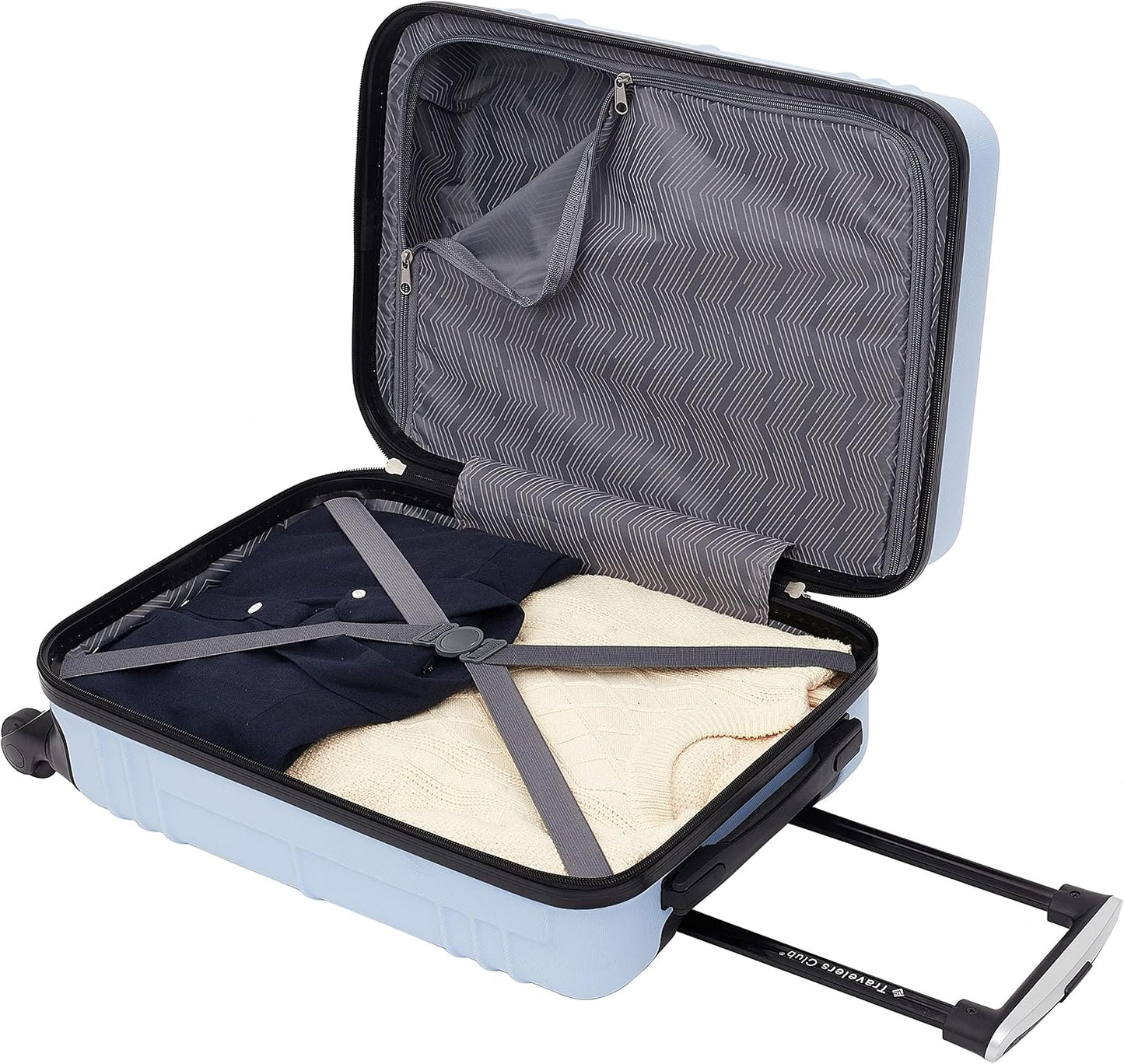Travelers Club Equipaje de mano Richmond Spinner de 22", Azul, Equi...