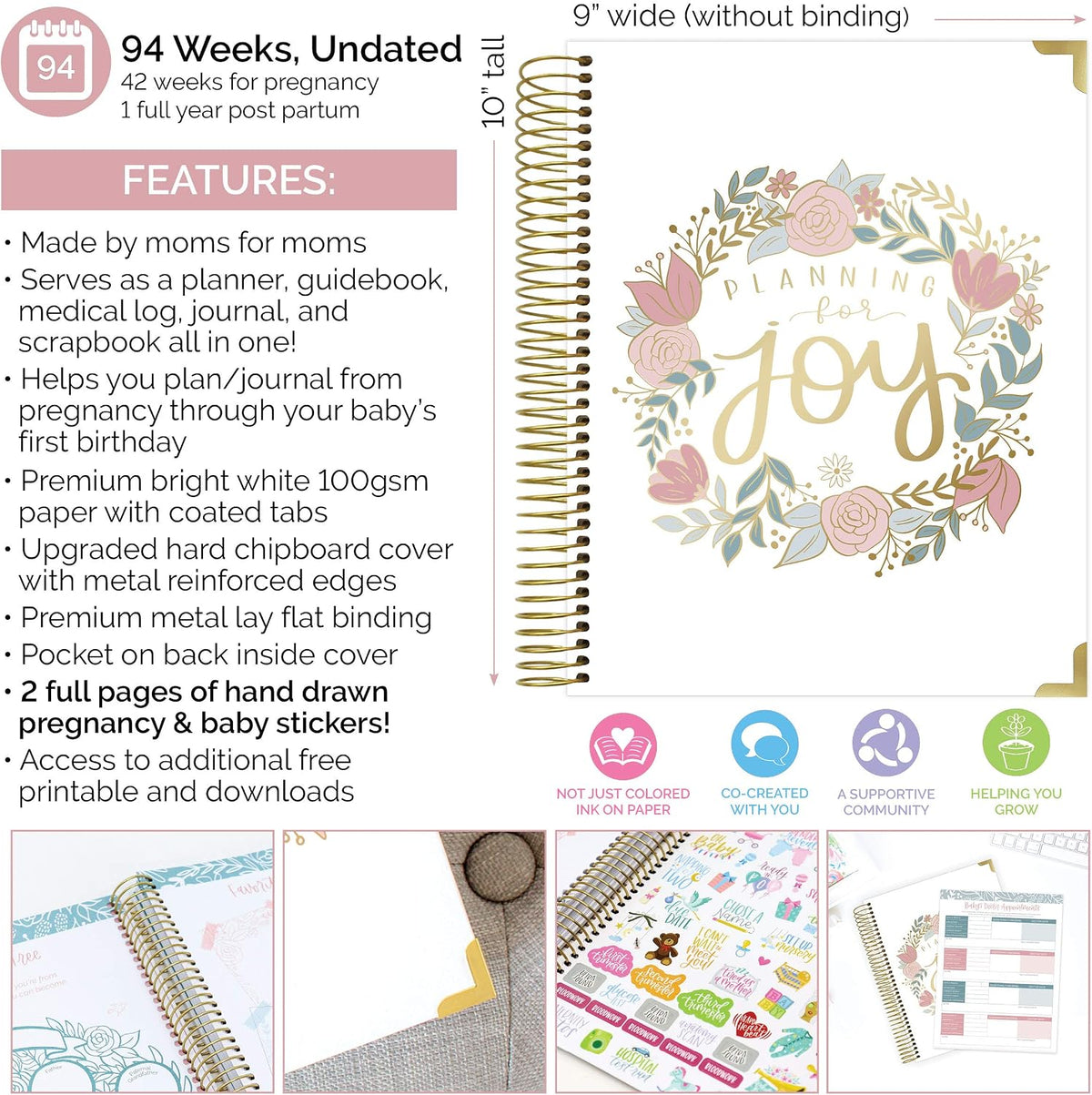 bloom daily planners Nuevo Planificador de Calendario de Embarazo y...
