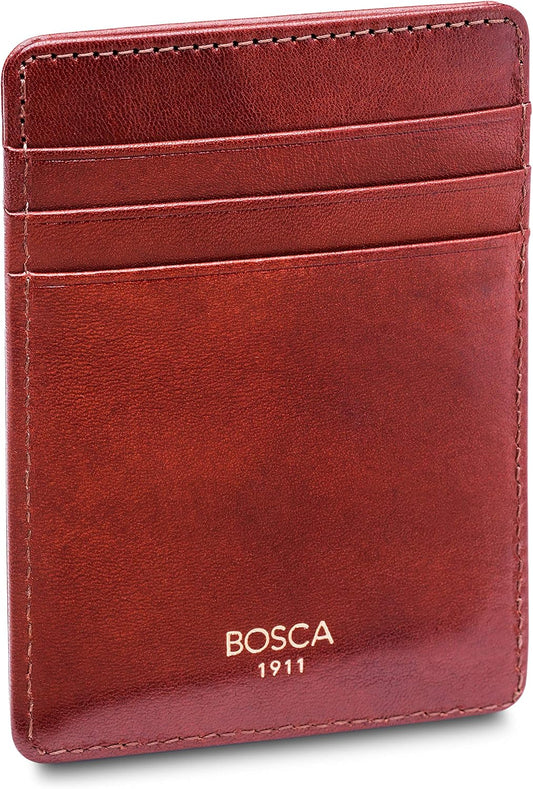 Bosca Cartera con bolsillo frontal para hombre en piel vieja - RFID