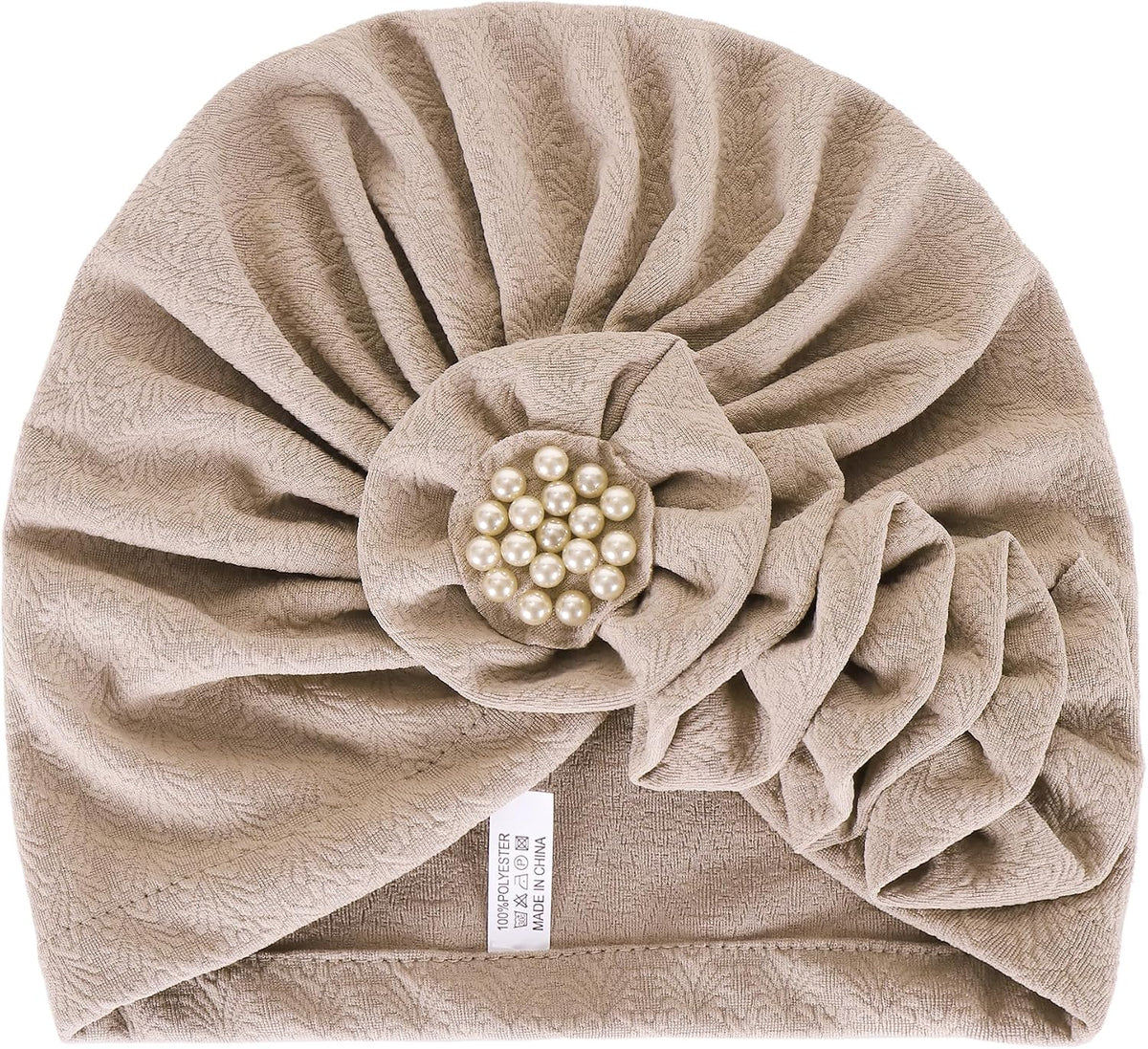 YYAOJHAO Gorros de flores turbantes para mujer, con cuentas elástic...